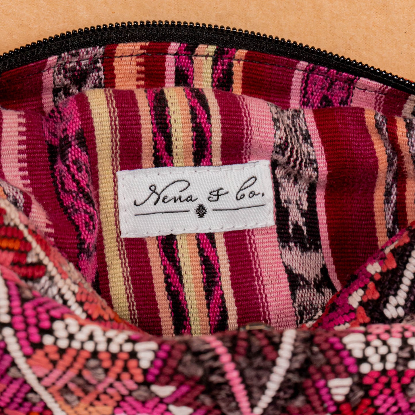 WANDER CROSSBODY BAG + STRAP SET - OOAK HUIPIL & CORTE - BLACK - NO. 16135