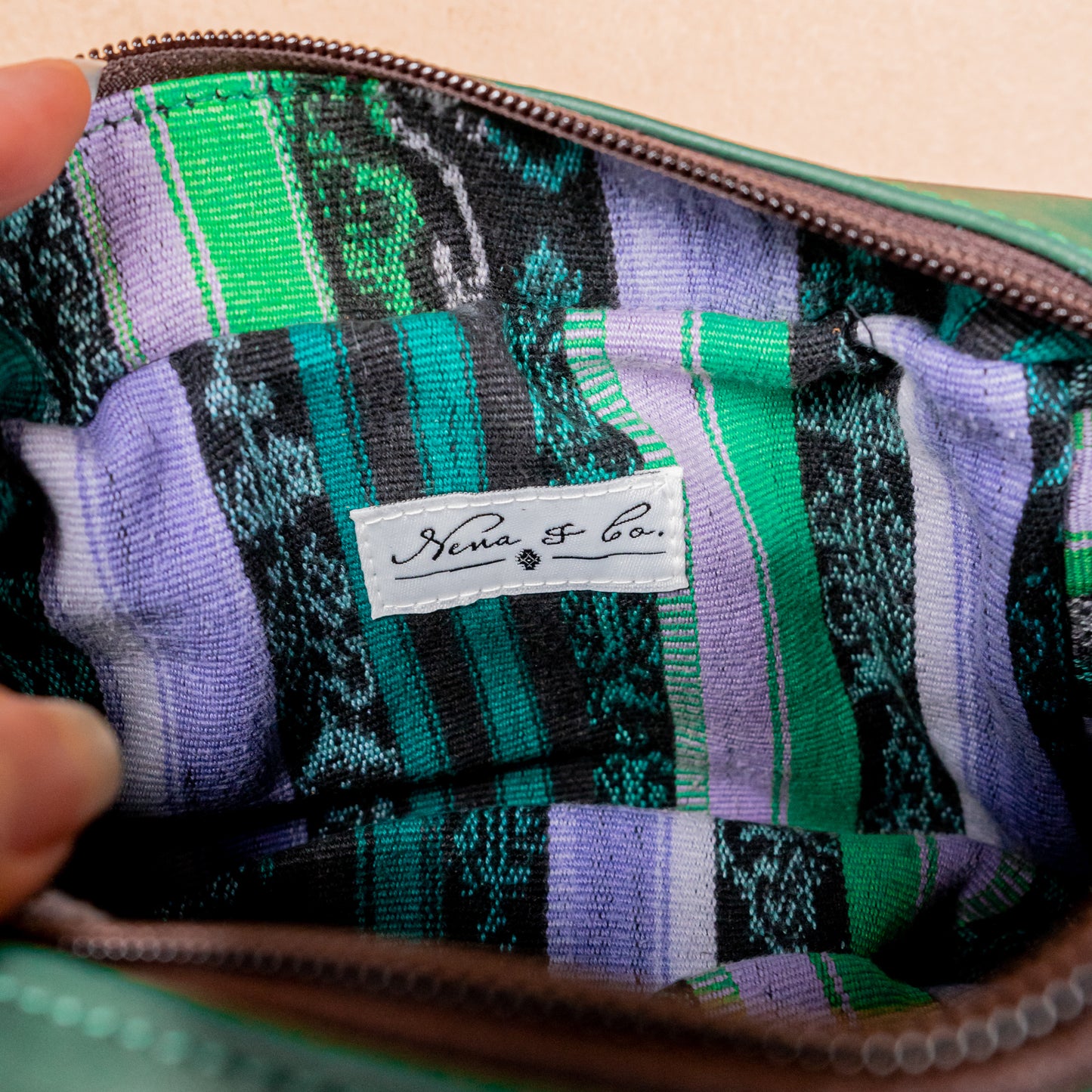 WANDER CROSSBODY BAG + STRAP SET - NENA STUDIO - FULL LEATHER IN GREEN