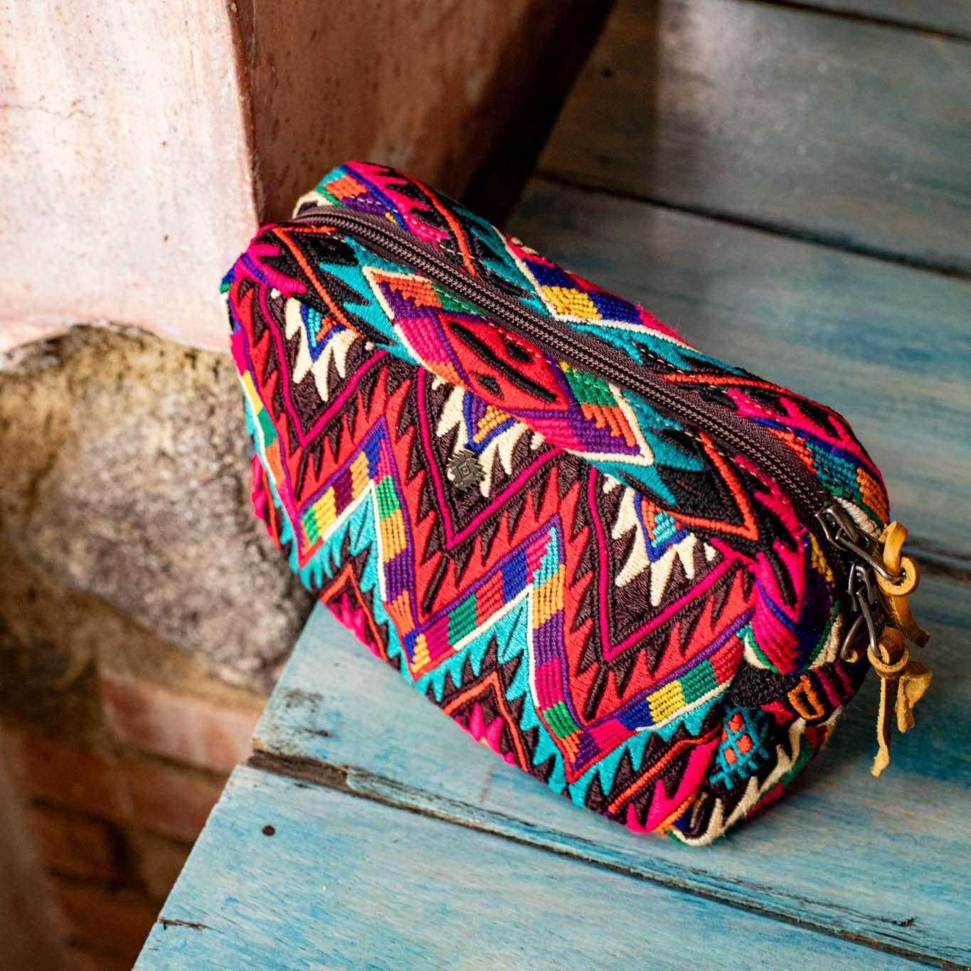 WANDER CROSSBODY BAG + STRAP SET - OOAK HUIPIL - HONEY - NO. 16743