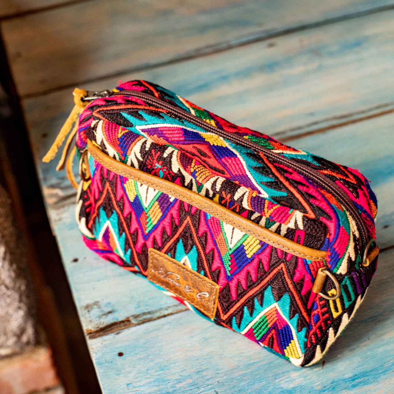 WANDER CROSSBODY BAG + STRAP SET - OOAK HUIPIL - HONEY - NO. 16743