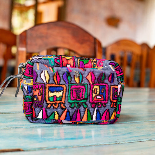 WANDER CROSSBODY BAG + STRAP SET - OOAK HUIPIL - GRAPHITE - NO. 16751