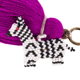 CLASSIC TASSEL - BEADED ZEBRA CHARM - NO. 242830