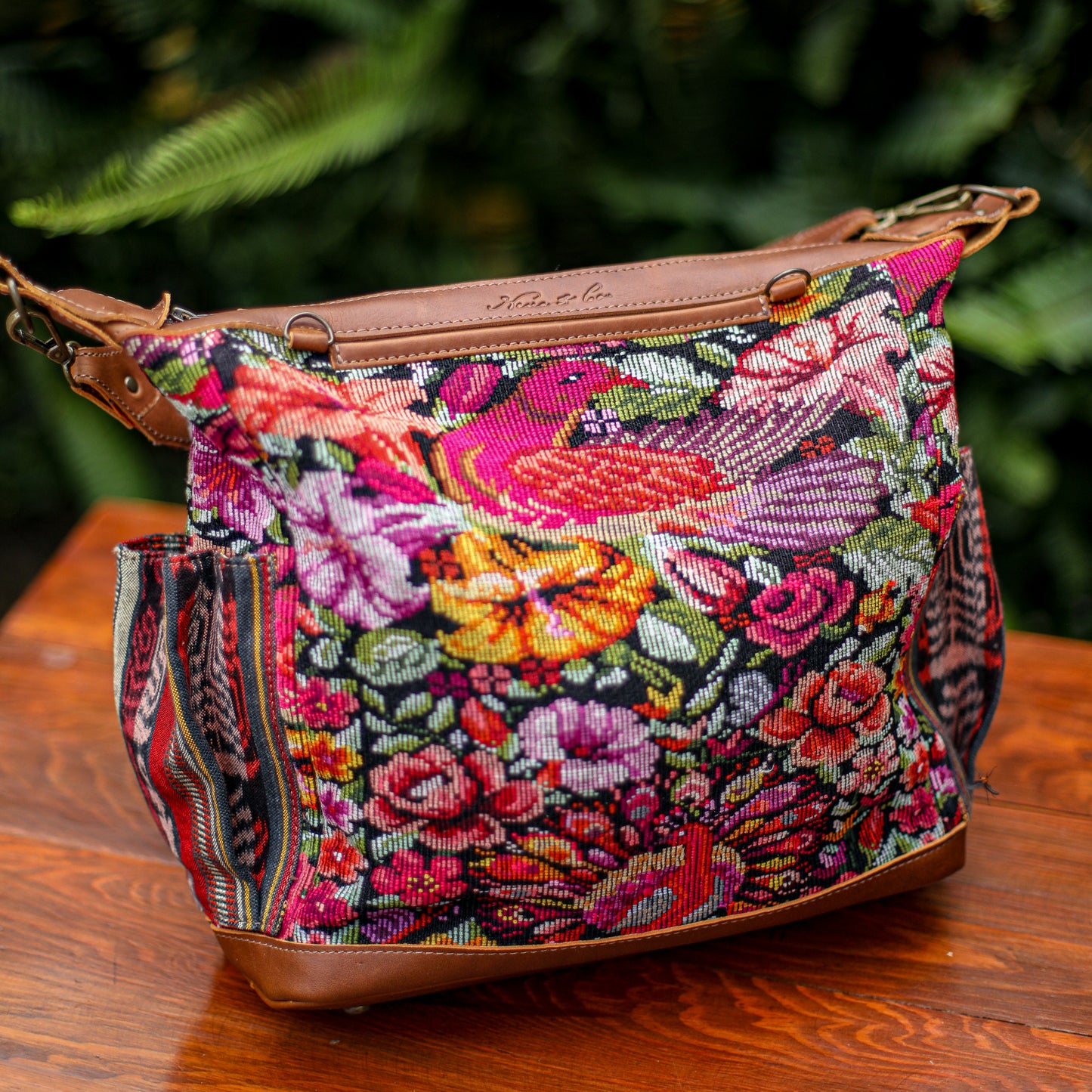 BEATRIZ MCDB + DIAMANTE STRAP - OOAK HUIPIL - CAFE - NO. 200171