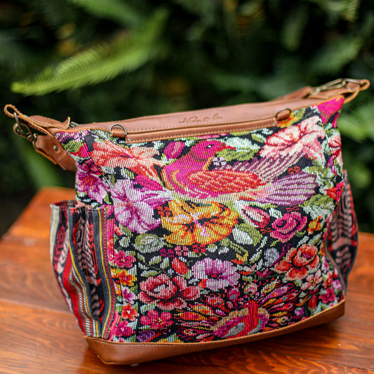 BEATRIZ MCDB + DIAMANTE STRAP - OOAK HUIPIL - CAFE - NO. 200171