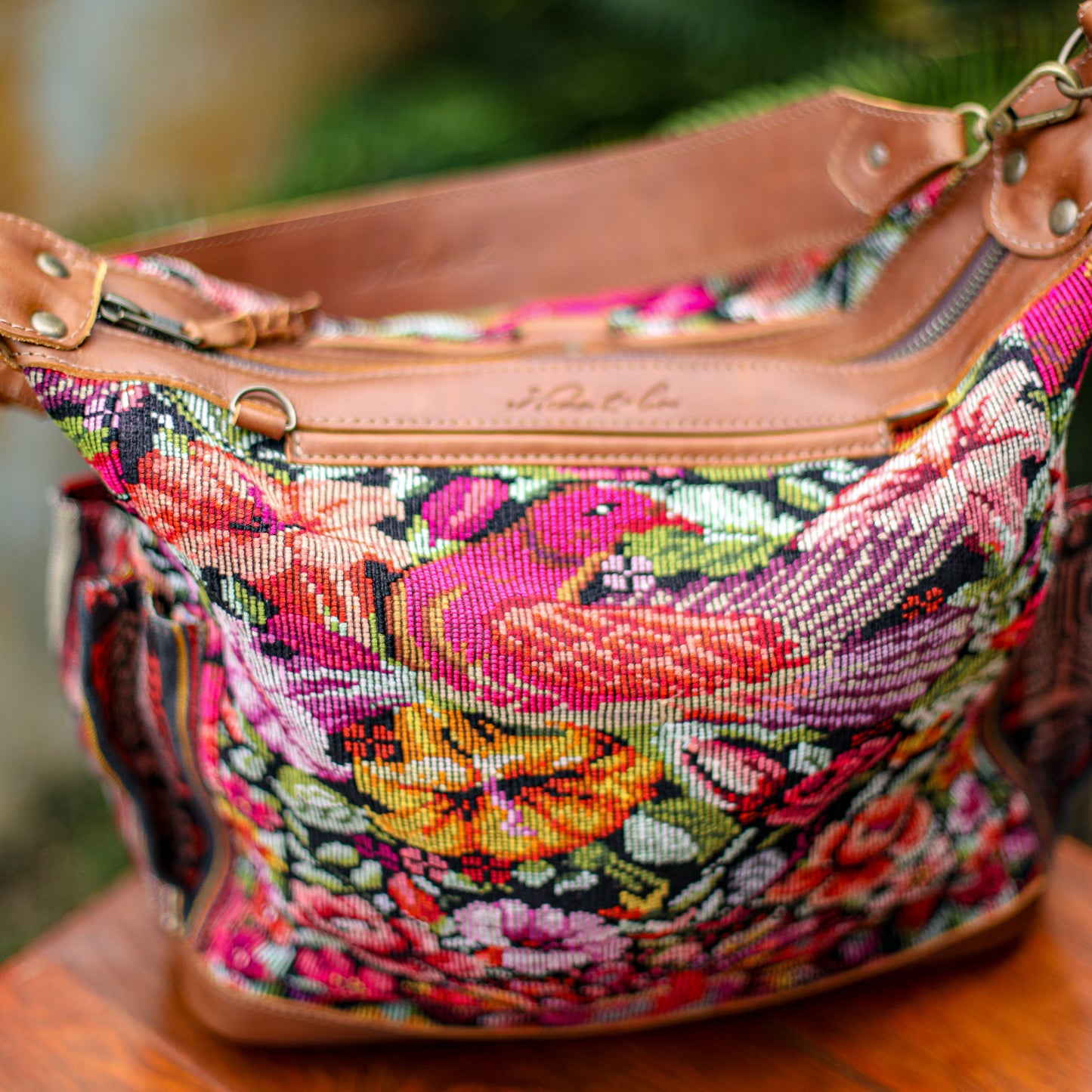 BEATRIZ MCDB + DIAMANTE STRAP - OOAK HUIPIL - CAFE - NO. 200171