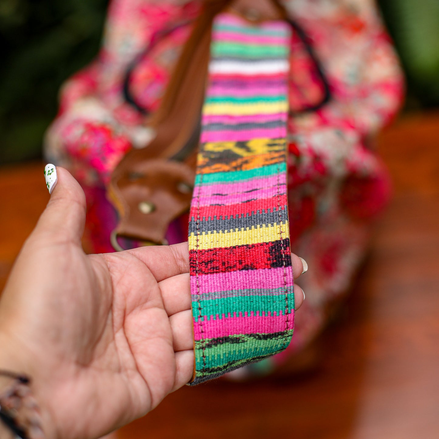 BEATRIZ CDB + DIAMANTE STRAP - OOAK HUIPIL - CAFE - NO. 200168
