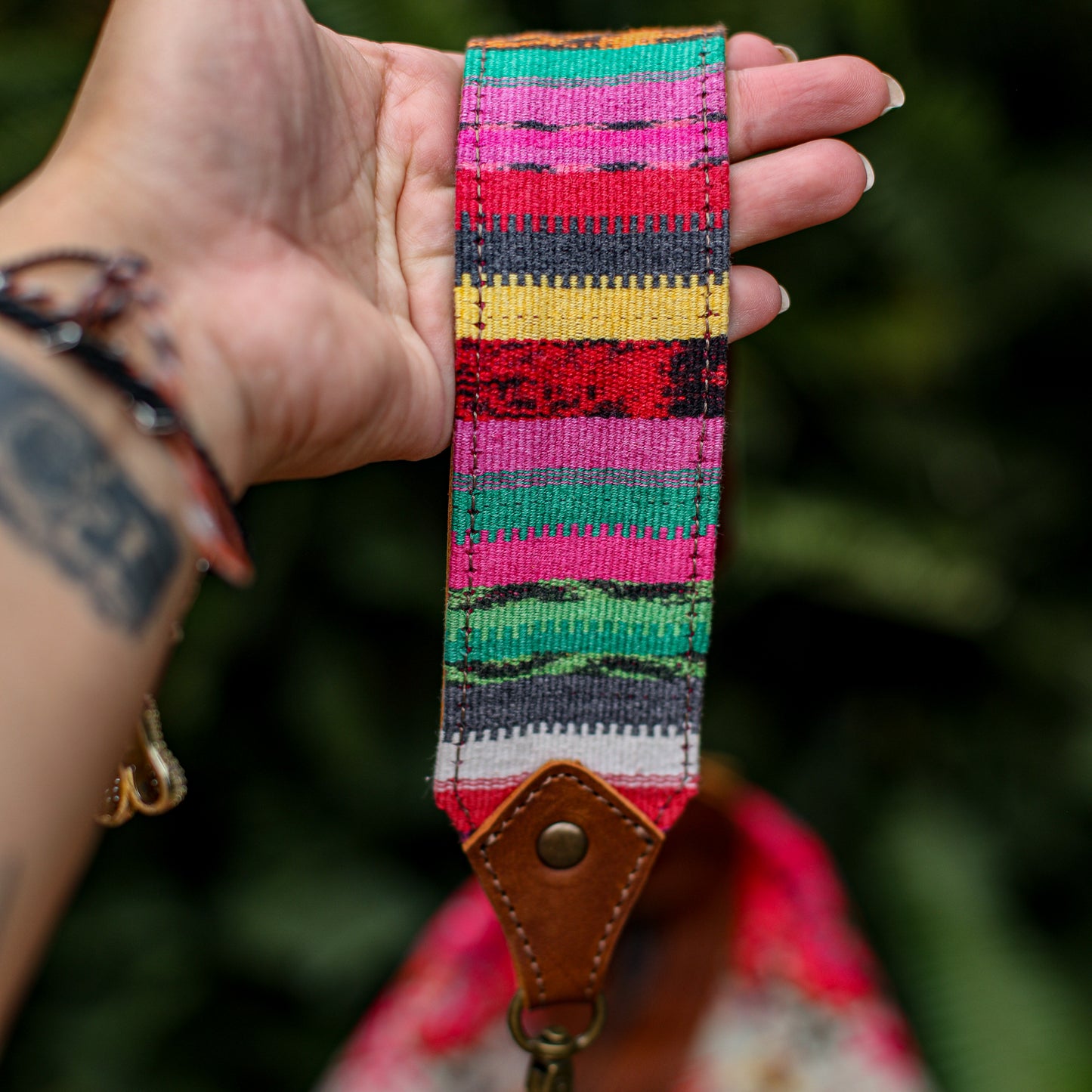 BEATRIZ CDB + DIAMANTE STRAP - OOAK HUIPIL - CAFE - NO. 200168