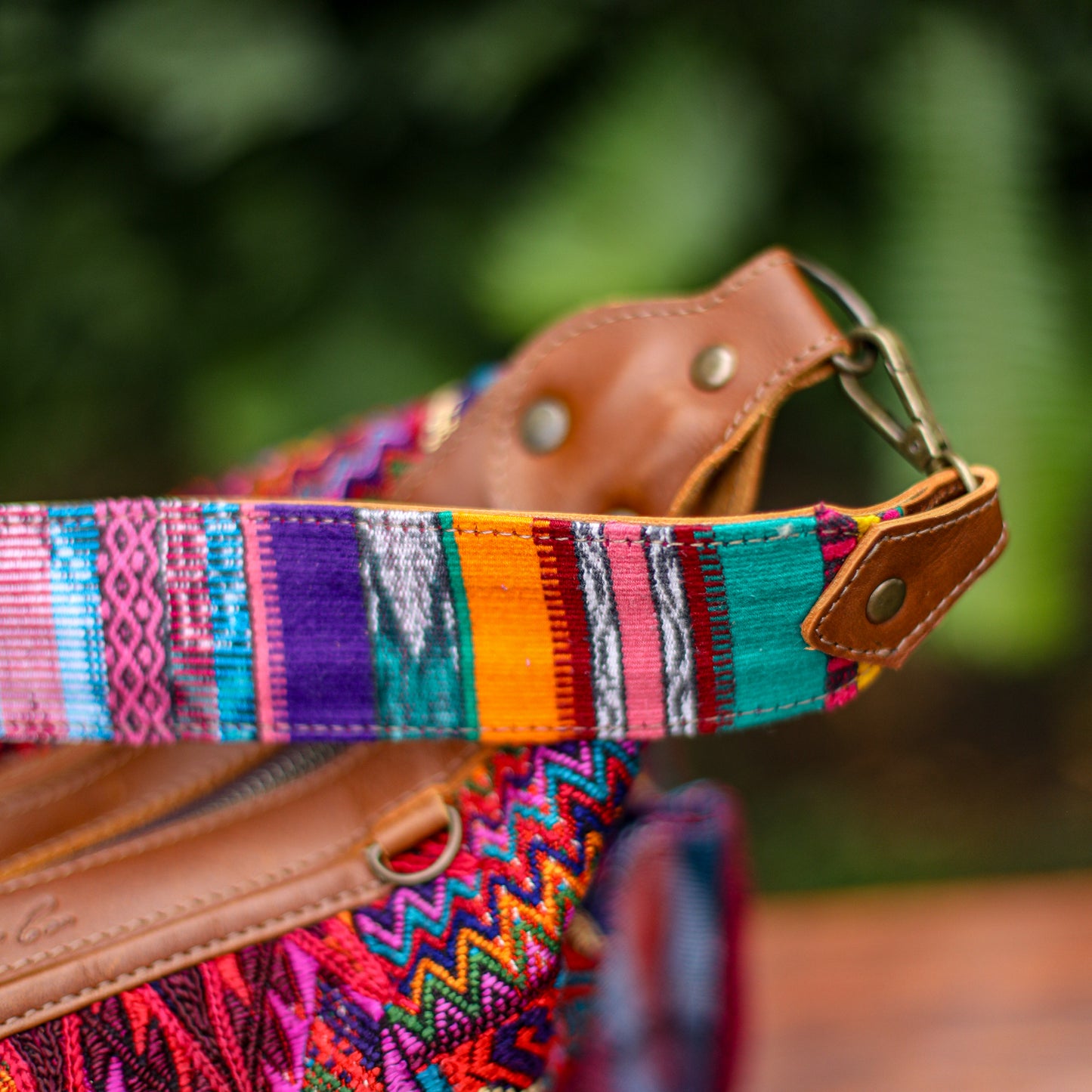 BEATRIZ MCDB + DIAMANTE STRAP - OOAK HUIPIL - CAFE - NO. 200172