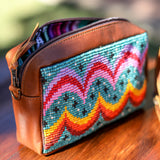 WANDER CROSSBODY SET - H&S BEADED PANEL - BAJA - CAFE