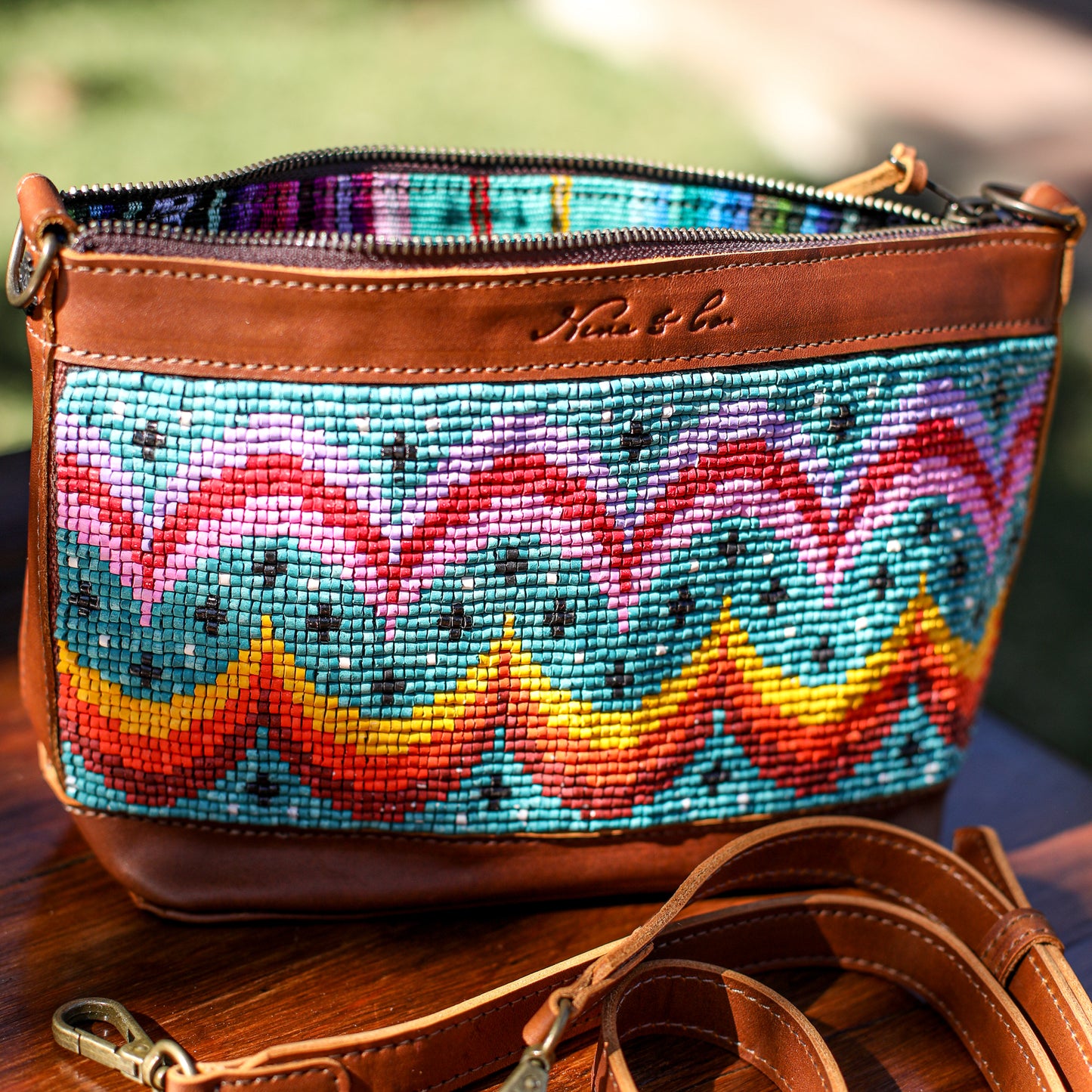 PERFECT NENITA - H&S BEADED PANEL - BAJA - CAFE