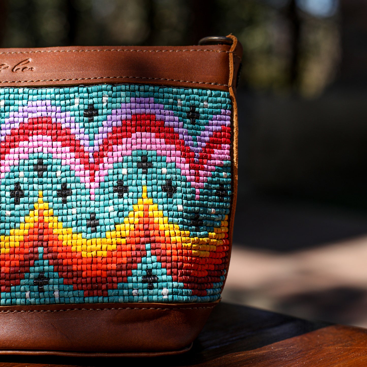 PERFECT NENITA - H&S BEADED PANEL - BAJA - CAFE