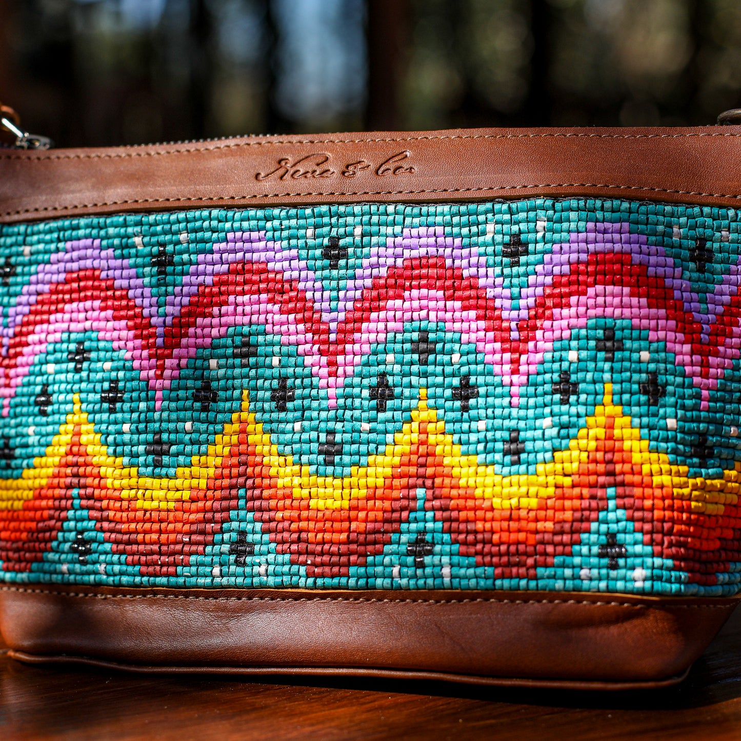 PERFECT NENITA - H&S BEADED PANEL - BAJA - CAFE