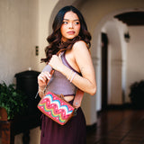 WANDER CROSSBODY SET - H&S BEADED PANEL - JAVANA - CAFE
