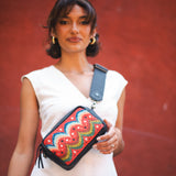 WANDER CROSSBODY SET - H&S BEADED PANEL - JAVANA - BLACK