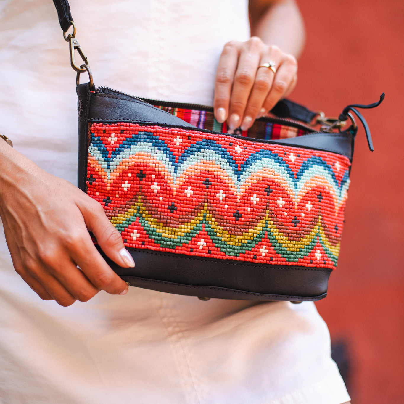 PERFECT NENITA - H&S BEADED PANEL - JAVANA - BLACK