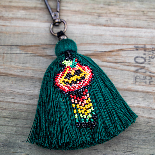 CLASSIC TASSEL - BEADED PUMPKIN