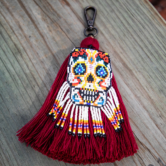 CLASSIC TASSEL - BEADED SKULL