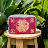 H&S WANDER CROSSBODY SET - OOAK BEADED PANEL - PLATINUM - NO. 17088