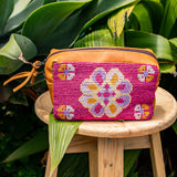 H&S WANDER CROSSBODY SET - OOAK BEADED PANEL - BUTTERSCOTCH - NO. 17113