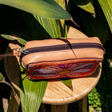 H&S WANDER CROSSBODY SET - OOAK BEADED PANEL - APRICOT - NO. 17110