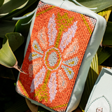 H&S WANDER CROSSBODY SET - OOAK BEADED PANEL - LUCITE - NO. 17128