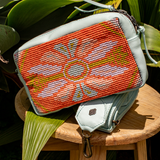H&S WANDER CROSSBODY SET - OOAK BEADED PANEL - LUCITE - NO. 17128