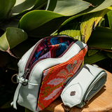 H&S WANDER CROSSBODY SET - OOAK BEADED PANEL - LUCITE - NO. 17128