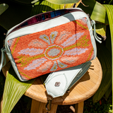 H&S WANDER CROSSBODY SET - OOAK BEADED PANEL - LUCITE - NO. 17128