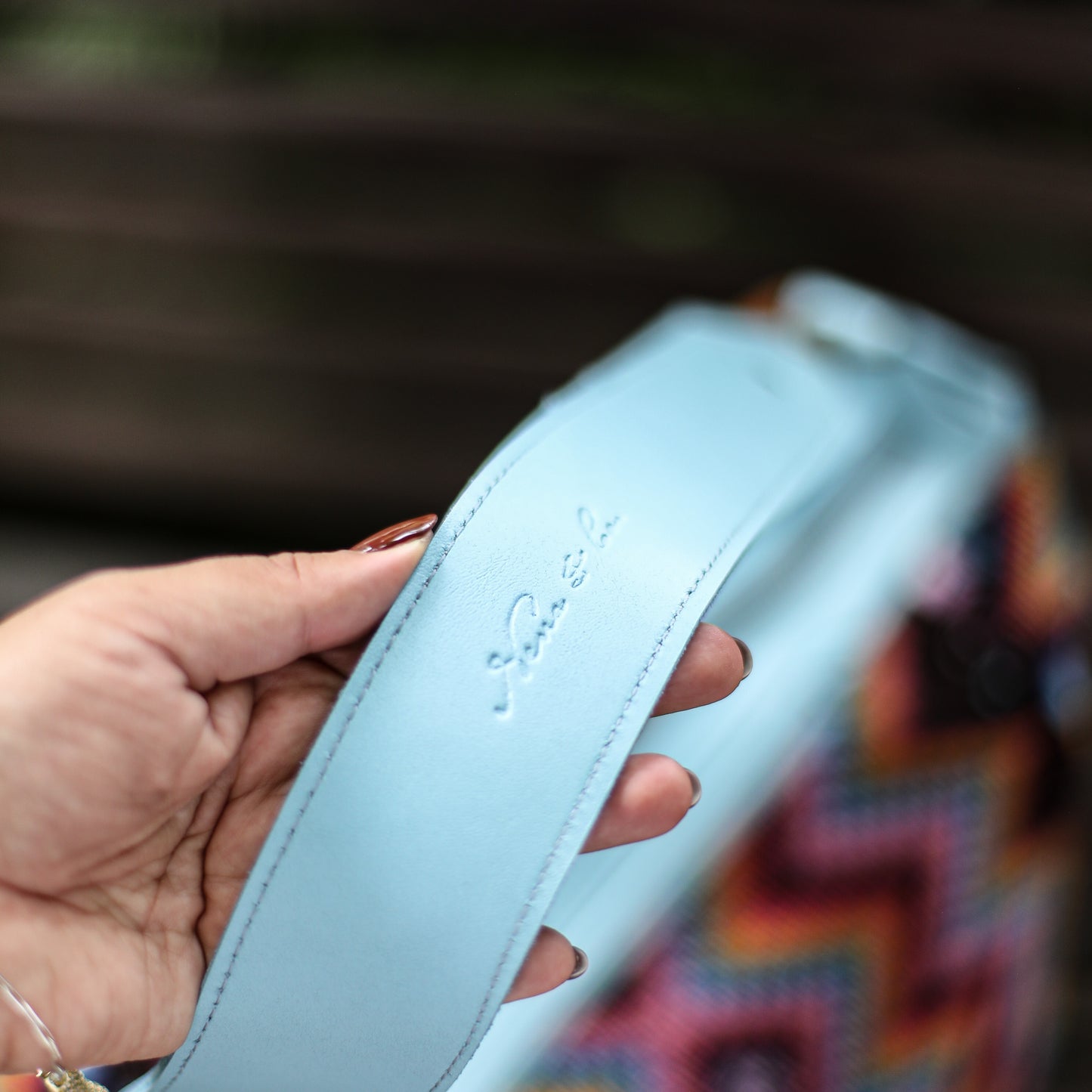 BEATRIZ CDB + DIAMANTE STRAP - OOAK HUIPIL - SKY BLUE - NO. 18904