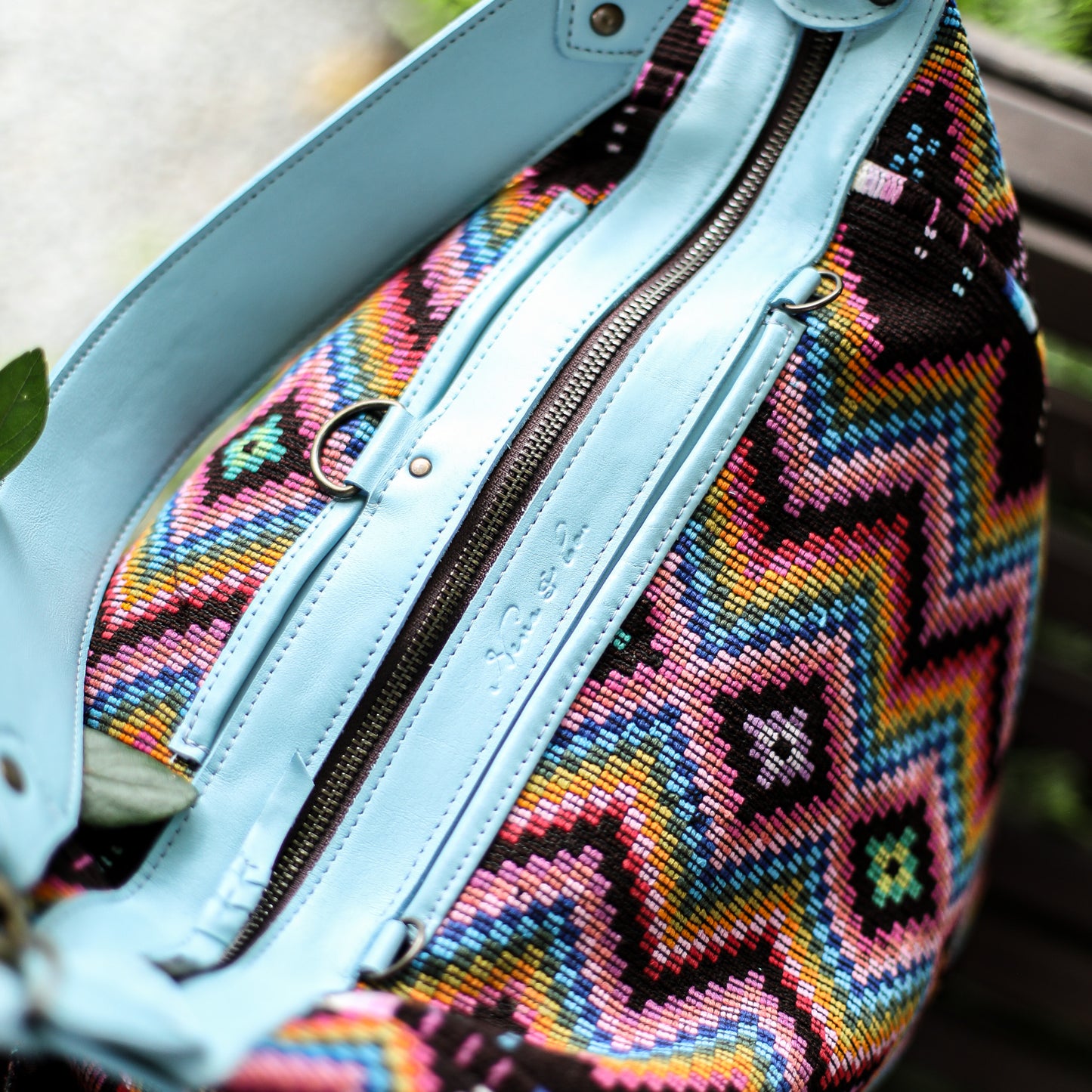 BEATRIZ CDB + DIAMANTE STRAP - OOAK HUIPIL - SKY BLUE - NO. 18904