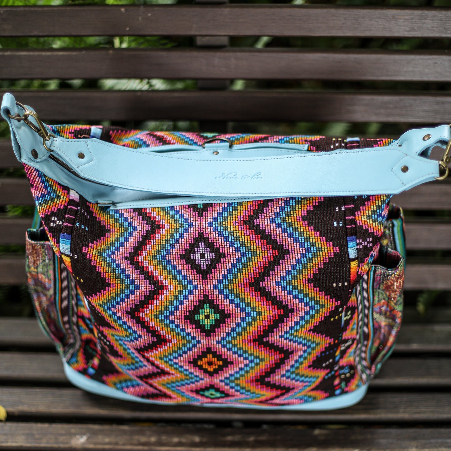 BEATRIZ CDB + DIAMANTE STRAP - OOAK HUIPIL - SKY BLUE - NO. 18904