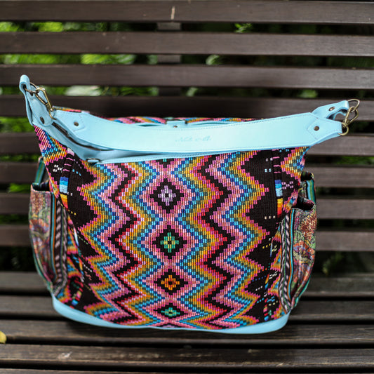 BEATRIZ CDB + DIAMANTE STRAP - OOAK HUIPIL - SKY BLUE - NO. 18904