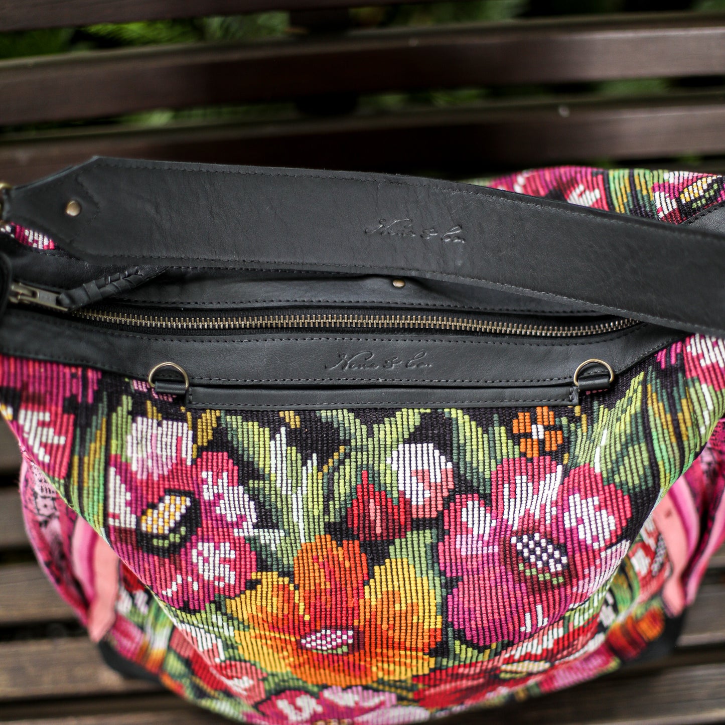 BEATRIZ CDB + DIAMANTE STRAP - OOAK HUIPIL - BLACK - NO. 18903