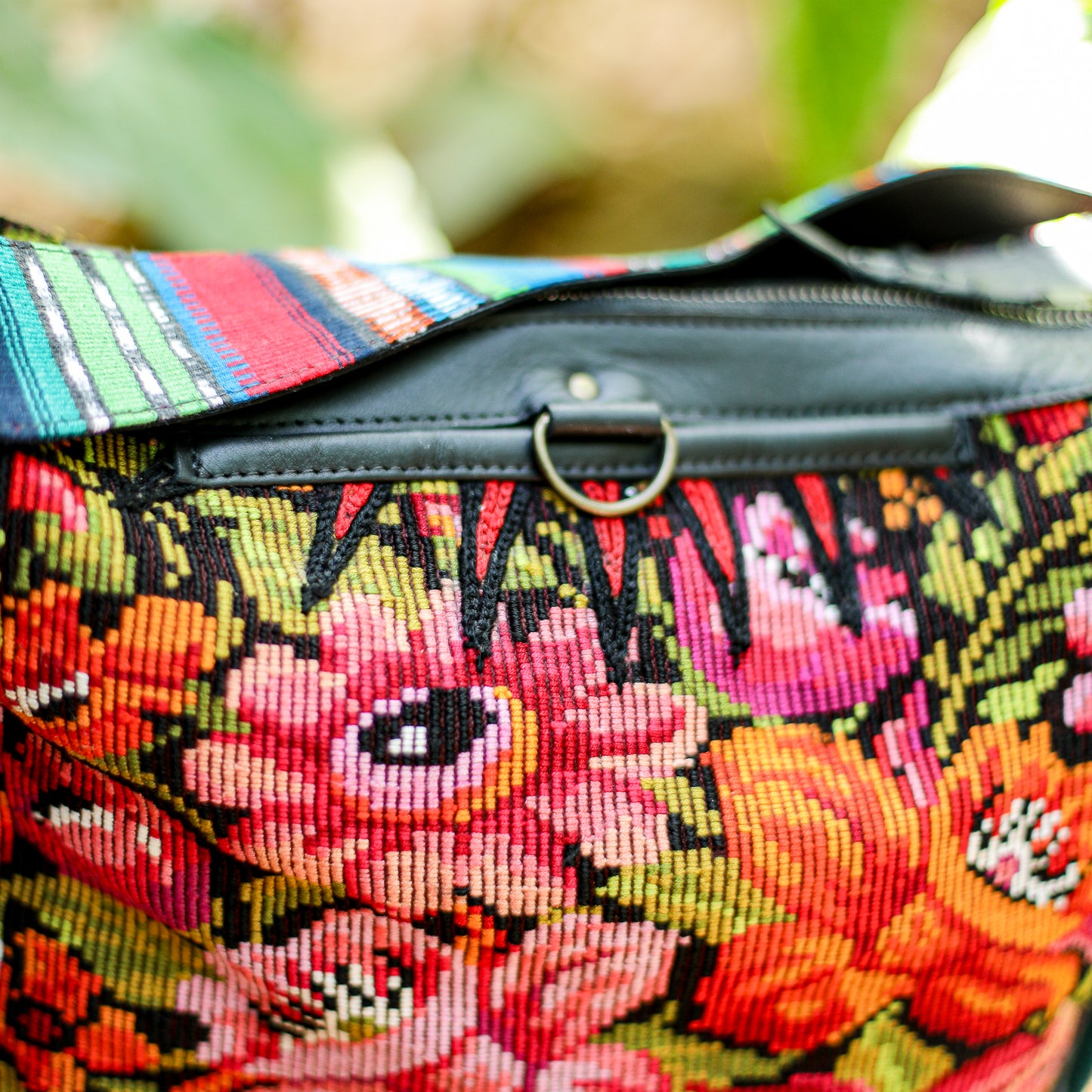 BEATRIZ MCDB + DIAMANTE STRAP - OOAK HUIPIL - CORTE LINING - BLACK - NO. 200083