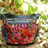 BEATRIZ MCDB + DIAMANTE STRAP - OOAK HUIPIL - CORTE LINING - BLACK - NO. 200083