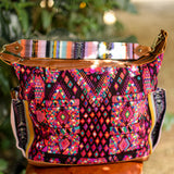 BEATRIZ CDB + DIAMANTE STRAP - OOAK HUIPIL - CORTE LINING - CAFE - NO. 200067
