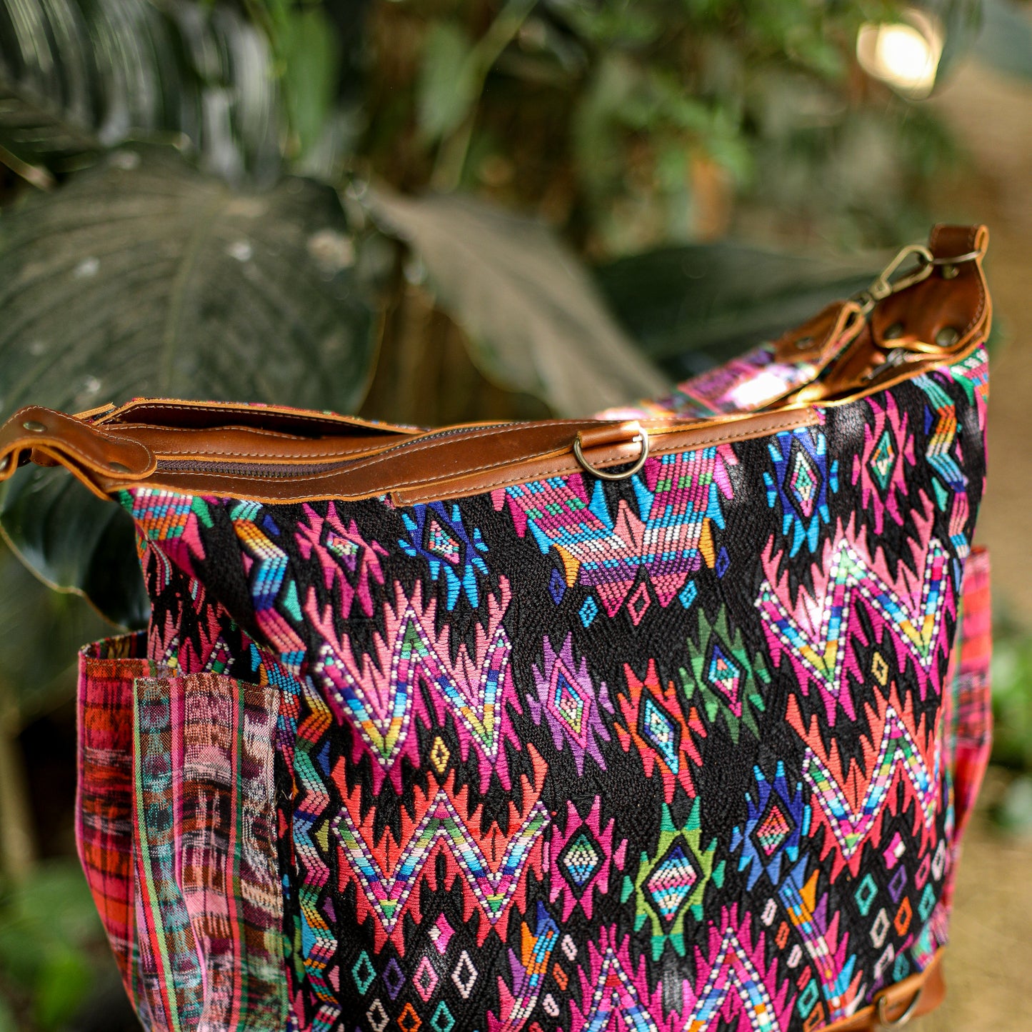 BEATRIZ CDB + DIAMANTE STRAP - OOAK HUIPIL - CORTE LINING - CAFE - NO. 200065