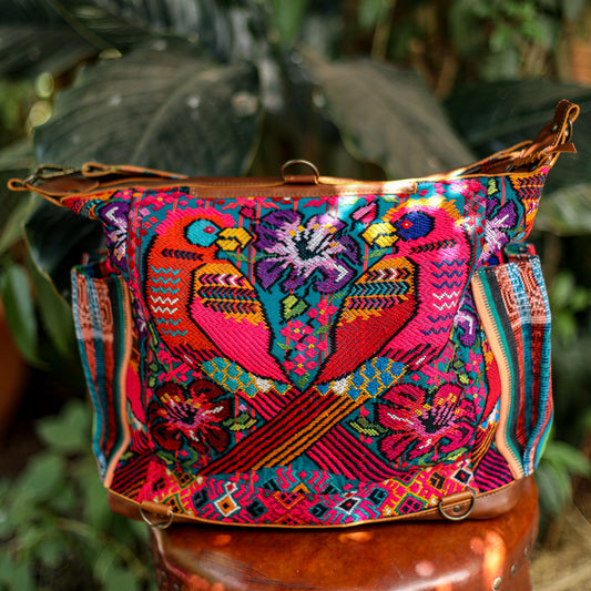 BEATRIZ CDB + DIAMANTE STRAP - OOAK HUIPIL - CORTE LINING - CAFE - NO. 200068