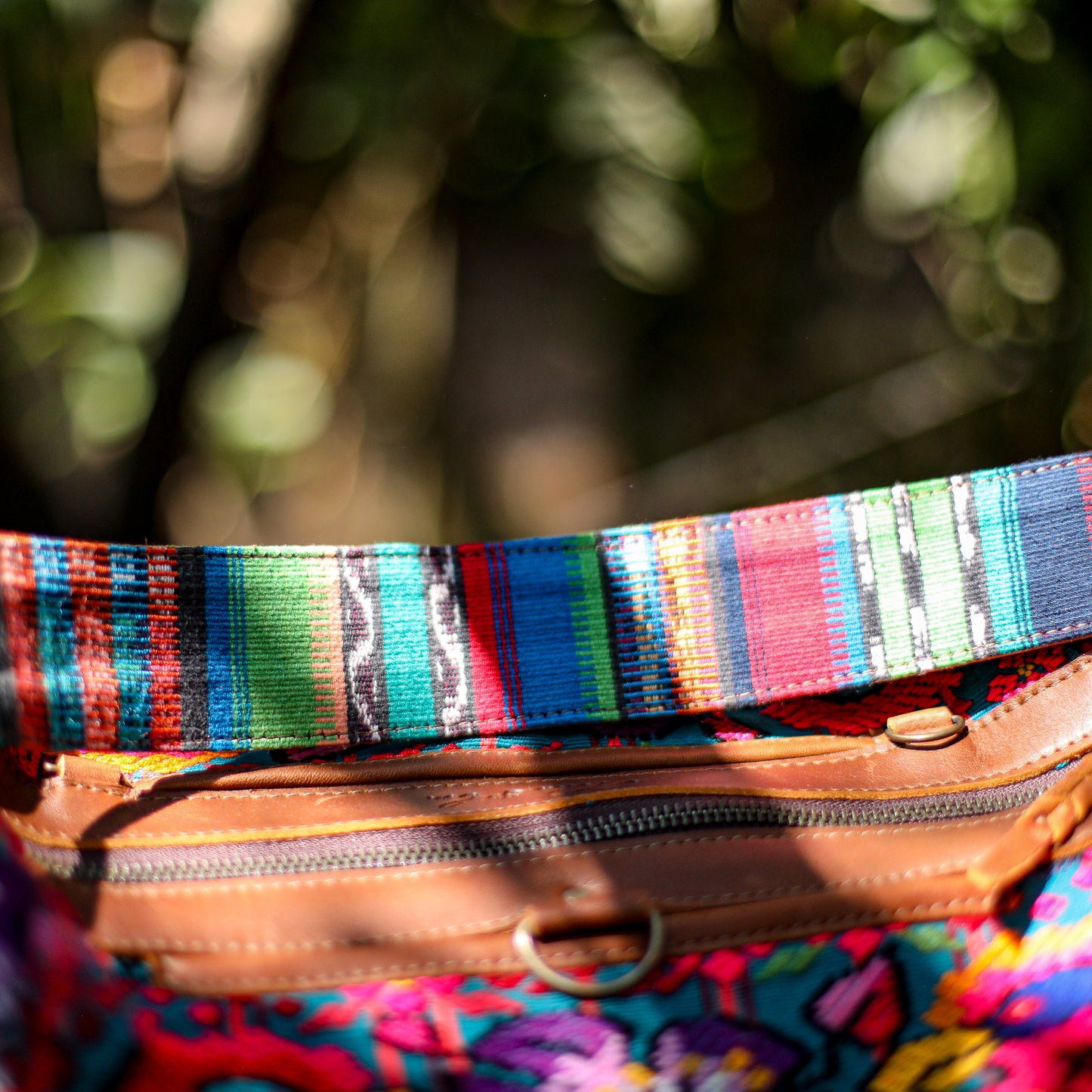 BEATRIZ CDB + DIAMANTE STRAP - OOAK HUIPIL - CORTE LINING - CAFE - NO. 200068