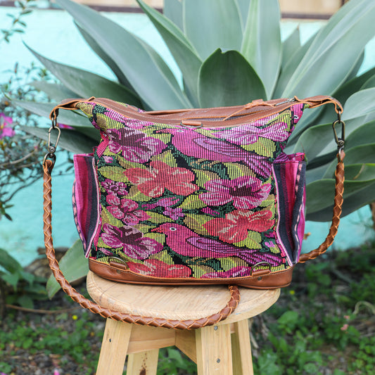 BEATRIZ MCDB + DIAMANTE STRAP - OOAK HUIPIL - CAFE - 19356