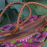 BEATRIZ MCDB + DIAMANTE STRAP - OOAK HUIPIL - CAFE - 19356