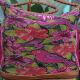 BEATRIZ MCDB + DIAMANTE STRAP - OOAK HUIPIL - CAFE - 19356
