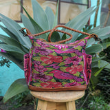 BEATRIZ MCDB + DIAMANTE STRAP - OOAK HUIPIL - CAFE - 19356