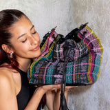 DRAWSTRING BUCKET BAG - CORTE - BLACK - NO. 202467