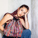 DRAWSTRING BUCKET BAG - CORTE - VINO TINTO - NO. 202463
