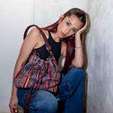 DRAWSTRING BUCKET BAG - CORTE - VINO TINTO - NO. 202463