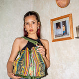 DRAWSTRING BUCKET BAG - CORTE - EMERALD - NO. 202466