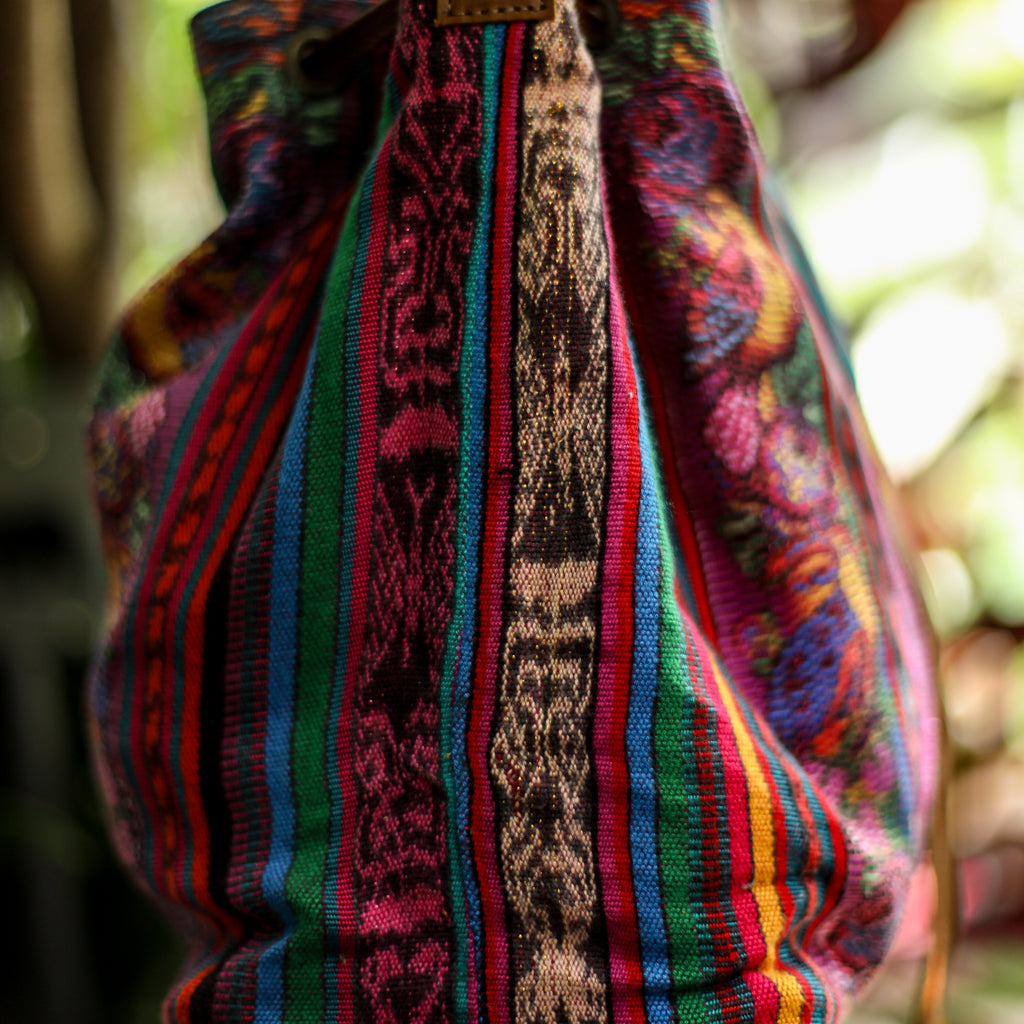 DRAWSTRING BUCKET BAG - CORTE - CAFE - NO. 18450