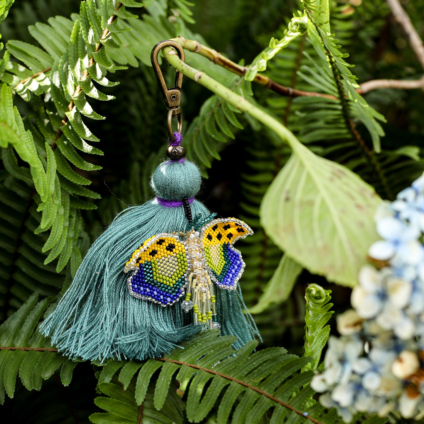 CLASSIC TASSEL - BEADED BUTTERFLY CHARM - NO. 200255