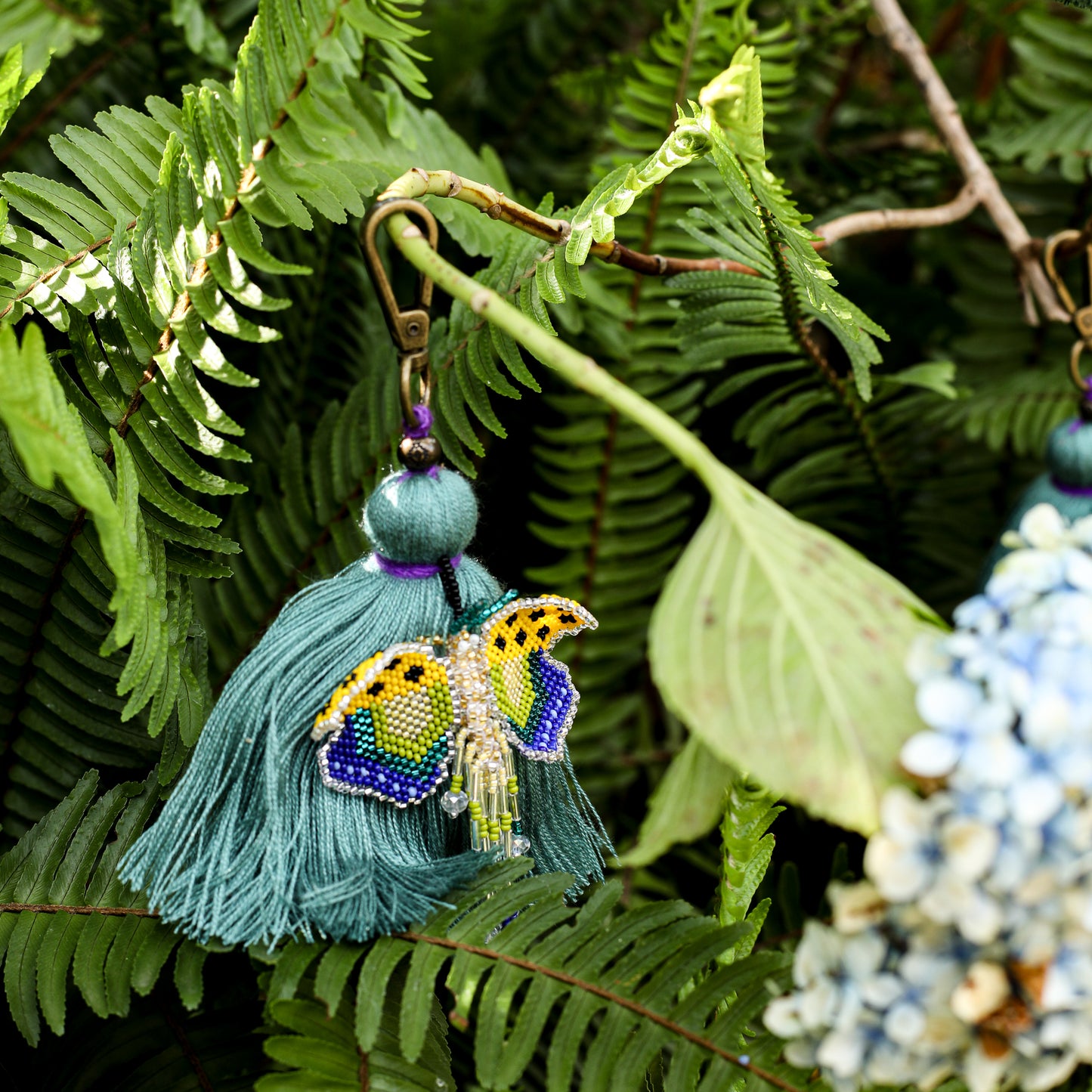 CLASSIC TASSEL - BEADED BUTTERFLY CHARM - NO. 200255